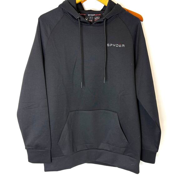 Spyder Active-Men's Fitted Performance Tech Fleece Hoodie Sweatshirt- Sz. L -NWT - Picture 1 of 7